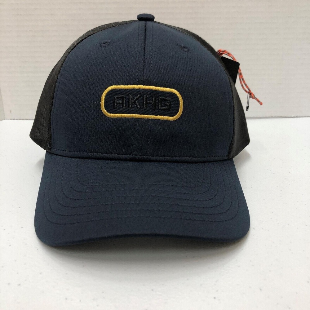 Alaskan Hardgear Hat Cap Snap Back Mens One Size Blue AKHG Logo Trucker Mesh New